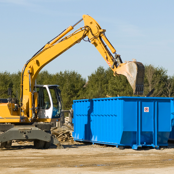 can i choose the location where the residential dumpster will be placed in Scroggins Texas